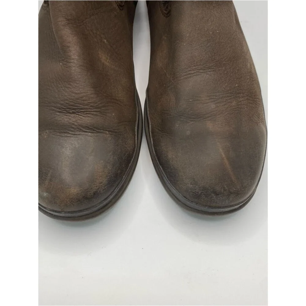UGG Robbie Waterproof Leather Wool Winter Boots 8 Brown Buckle Gorpcore Cabincor